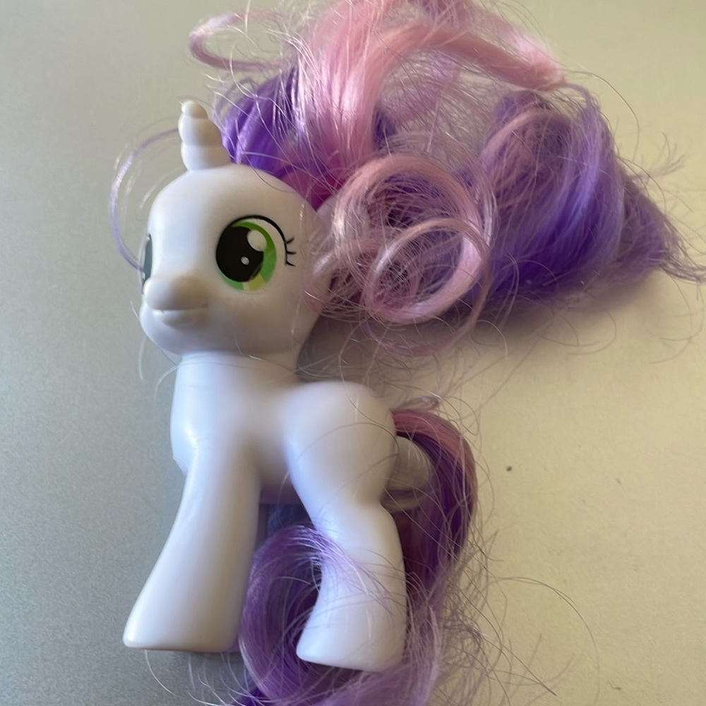 Baby Green Eyes Rarity : Brushable G4 Hasbro MLP My Little Pony : (C-2)